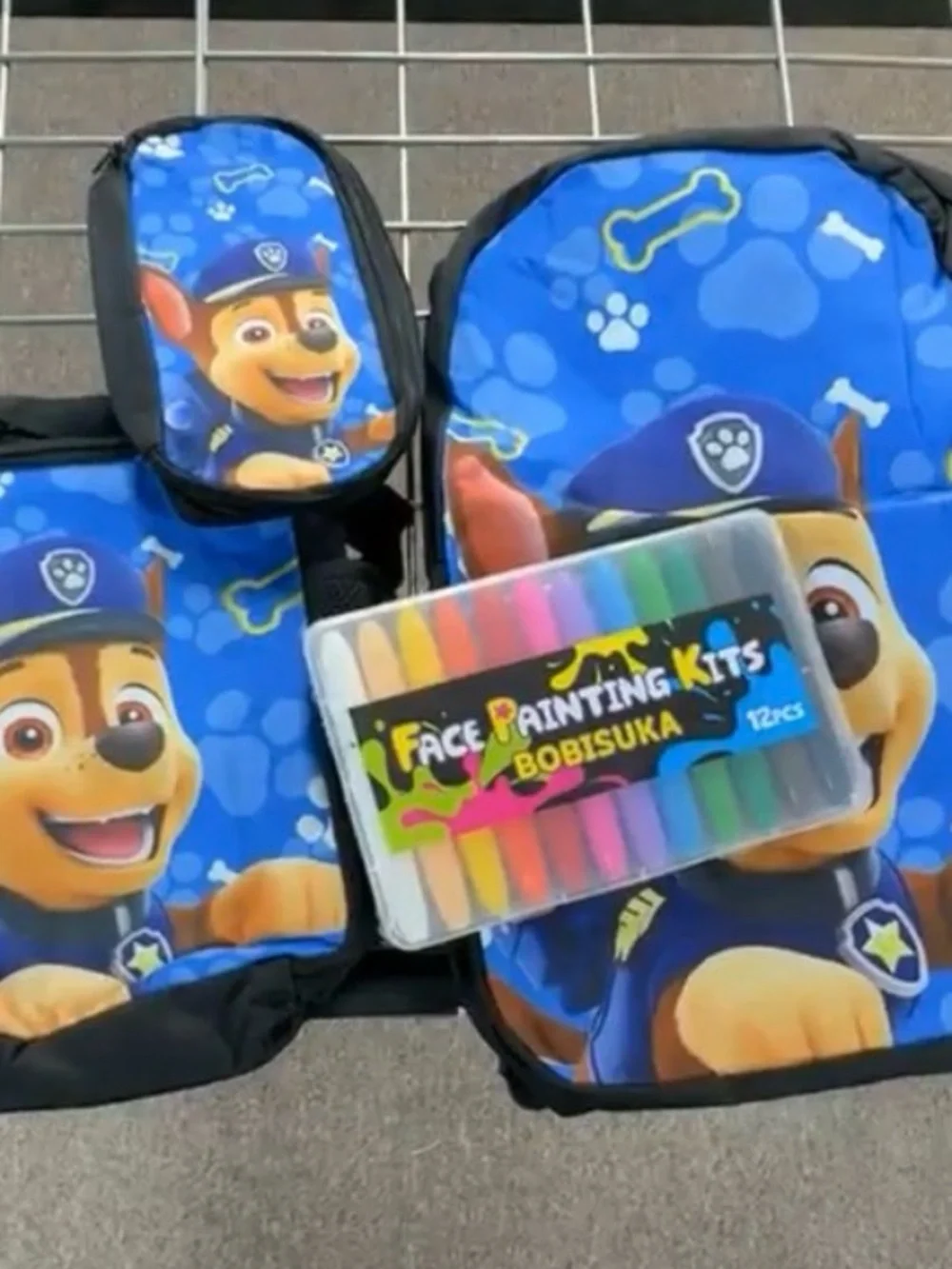 Paw Patrol Blue Chase Backpack and Face Painting Kit